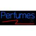 Blue Perfumes LED Neon Sign 10 x 24 - inches Black Square Cut Acrylic Backing with Dimmer - Bright and Premium built indoor LED Neon Sign for Defence Force.