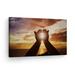 Smile Art Design Printed Abstract Religious Framed Canvas Art Print 8 x 12