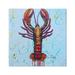 Stupell Industries Urban Style Lobster Paint Splatter Sea Life Painting Gallery Wrapped Canvas Print Wall Art Design by Karrie Evenson