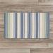 Rug 8 x 10 ft. Frazada Stripe Braided Rug Light Blue & Mint