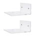 2Pcs bathroom and kitchen 4 inch Clear Floating Wall Shelf Spice Saver Invisible Wall Mounted