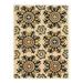 Bowery Hill 96 x 120 Transitional Fabric Hand Tufted Rug in Ivory/Black