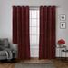 Exclusive Home Velvet Heavyweight Light Filtering Grommet Top Curtain Panel Pair 54 x96 Burgundy