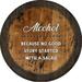 Alcohol No Story Salad Pub Sign Large Oak Whiskey Barrel Wood Wall Decor