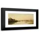 Stanislas LÃ©pine 14x8 Black Modern Framed Museum Art Print Titled - La Seine Ahead of Saint-Denis (1869)