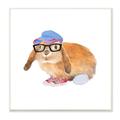 Stupell Indtries Baby Rabbit Glasses Blue Hat Playful Red Shoes 12 x 12 Design by Lanie Loreth