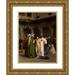 Jean-LÃ©on GÃ©rÃ´me 19x24 Gold Ornate Framed and Double Matted Museum Art Print Titled - The Slave Market (circa 1866)