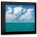 Mahan Kathy 12x12 Black Modern Framed Museum Art Print Titled - Tropical Seascape I