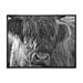 Designart Close Up Scottish Highland Cows Living On Moorland Farmhouse Framed Canvas Wall Art Print