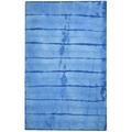 5 X 8 Rug Wool Blue Modern Hand Tufted Shibori Tie Dye Room Size Carpet