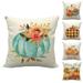 OAVQHLG3B 5Pcs Halloween Pillow Covers Throw Pillow Covers Halloween Decorations Autumn Pumpkin Thanksgiving Day Decorative Throw Pillow Covers for Couch Sofa 18 x 18 Inch