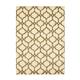 EORC Hand-tufted Wool Ivory/Brown Traditional Trellis Moroccan Area Rug 8 x 10 8 x 10