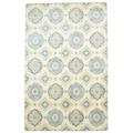 5 X 8 Rug Wool Beige Modern Hand Tufted French Trellis Room Size Carpet