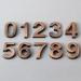 Yannee Bronze House Number 3D Address Sign Number Stickers for House Door Home Room Office Business Decor Project