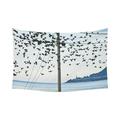 CADecor Birds In Flight Wall Tapestry Wall Hanging Wall Art Home Decor 60x80 inches