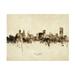 Michael Tompsett Buffalo New York Skyline Vintage Canvas Art