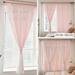 CFXNMZGR Curtain 2 Panels Home Curtains Layered Solid Plain Panels And Sheer Sheer Curtains Window Curtain Panels 39 X70