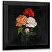 Atelier B Art Studio 12x12 Black Modern Framed Museum Art Print Titled - Three Beautiful Rose Flowers