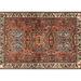 Ahgly Company Indoor Rectangle Traditional Light Copper Gold Persian Area Rugs 2 x 4