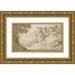 Paul Bril 18x12 Gold Ornate Wood Frame and Double Matted Museum Art Print Titled - Classical Landscape with a Fountain