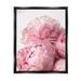 Stupell Industries Blush Pink Peonies Florals Blooming over White Jet Black Framed Floating Canvas Wall Art 16x20 by Ziwei Li