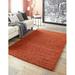 Unique Loom Solid Shag Rug Terracotta 3 3 x 5 3 Rectangle Solid Modern Perfect For Living Room Bed Room Dining Room Office