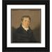 John Rubens Smith 15x17 Black Ornate Wood Framed Double Matted Museum Art Print Titled - Portrait of Unknown Man (1811)