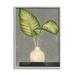 Stupell Industries Bending Tropical Plant Leaves White Jar Contemporary Painting 16 x 20 Design by Jennifer Goldberger