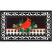 Evergreen Flag Seasonal Sassafras Interchangeable Mat and Tray Merry Christmas Cardinal