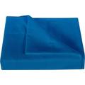 500 Thread Count 3 Piece Flat Sheet ( 1 Flat Sheet + 2- Pillow cover ) 100% Egyptian Cotton Color Royal blue Solid Size King