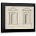 Langley 14x12 Black Modern Framed Museum Art Print Titled - Tuscan and Doric Niches