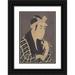 TÅ�shÅ«sai Sharaku 14x18 Black Ornate Wood Framed Double Matted Museum Art Print Titled - The Actor Matsumoto Koshiro IV as the Fishmonger Gorobei from the Play a Medley of Tales Of Reven