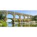 Design Art Roman Aqueduct Bridge in France 5 Piece Photographic Print on Wrapped Canvas Set