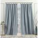 Nicole Miller New York Peterson Cotton Blend Tuxedo Tab Top Light Filtering Curtain Panels 54 x 108 Slate Blue Set of 2