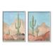 Stupell Industries Warm Sunny Desert Cactus Western Landscape 11 x 14 Design by Jacob Green