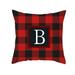 Yubnlvae Christmas Throw Pillow Covers Sofa Backrest Cover Christmas Pillowcase Sofa Cushion Cover Soft Linen Pillowcase Sofa Couch 18X18 Inch Letter Pillowcase Christmas Throw Pillows