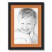 ArtToFrames 16x22 Matted Picture Frame with 12x18 Single Mat Photo Opening Framed in 1.25 Satin Black and 2 Octoberfest Mat (FWM-3926-16x22)