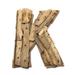 K Driftwood Letter 10 Home Decor - Rustic Accents | #lis31001k