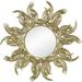 A&B Home Large Sunburst Mirror Wall DÃ©cor - 38 Metal Decorative Mirror with Gold Finish Boho Wall DÃ©cor Sun Mirror for Living Room Bathroom Enterway