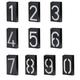 LED Solar House Number Light Garden Numbers Solar Powered Address Sign LED Illuminated Outdoor Plaques and Wall Art Lighted Up for Home Yard Street (Digit 5)