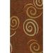 Dalyn Transitions Area Rug TR13 Tr13 Brown Circles Swirls 4 x 6 Oval