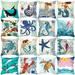 BetterZ Ocean Starfish Mermaids Sea Turtle Soft Cushion Cover Pillow Case Home Decor