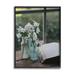 Stupell Industries Delicate White Flowers Cottage Window Book Pages Photograph Black Framed Art Print Wall Art Design by Claire Brocato