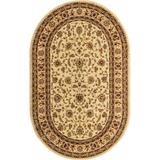 Unique Loom 5x8 Oval Rug in Ivory (3157624)