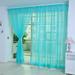 Bidobibo Sheer Curtains 97 Inches Long 1 Panels Rod Pocket Voile Semi Sheer Window Curtains for Kitchen Bedroom and Living Room