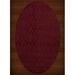 Dalyn Dover Area Rug DV1 Dv1 Rich Red Diamond Lines 6 x 9 Oval