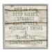 Stupell Industries Romantic Motivational Typography Phrase Rustic Grain Design Framed Wall Art 17 x 17 Design by Amy Brinkman