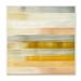 Stupell Industries Golden and Green Ombre Stripes Geometric Abstraction Wall Plaque 12 x 12 Design by Annie Warren