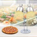 FETCOI Food Heating Lamp Double-Heads 360Â° Rotatable Food Warmer Light Freestanding