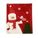 Eastshop Cushion Case Exquisite Workmanship Wear Resistant Non Woven Fabric Merry Christmas Santa Chair Slipcover for Home